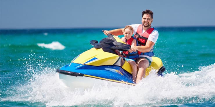 Jetskiing
